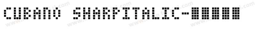 cubano sharpitalic字体转换